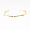 Wholesale Retro Letter Stainless Steel Bangle