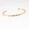 Wholesale Retro Letter Stainless Steel Bangle