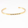 Wholesale Retro Letter Stainless Steel Bangle