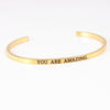 Wholesale Retro Letter Stainless Steel Bangle