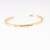 Wholesale Retro Letter Stainless Steel Bangle