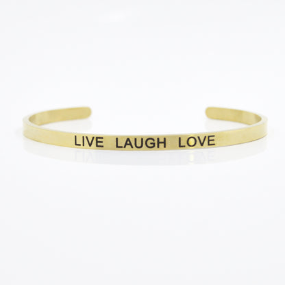 Wholesale Simple Style Letter Stainless Steel Bangle