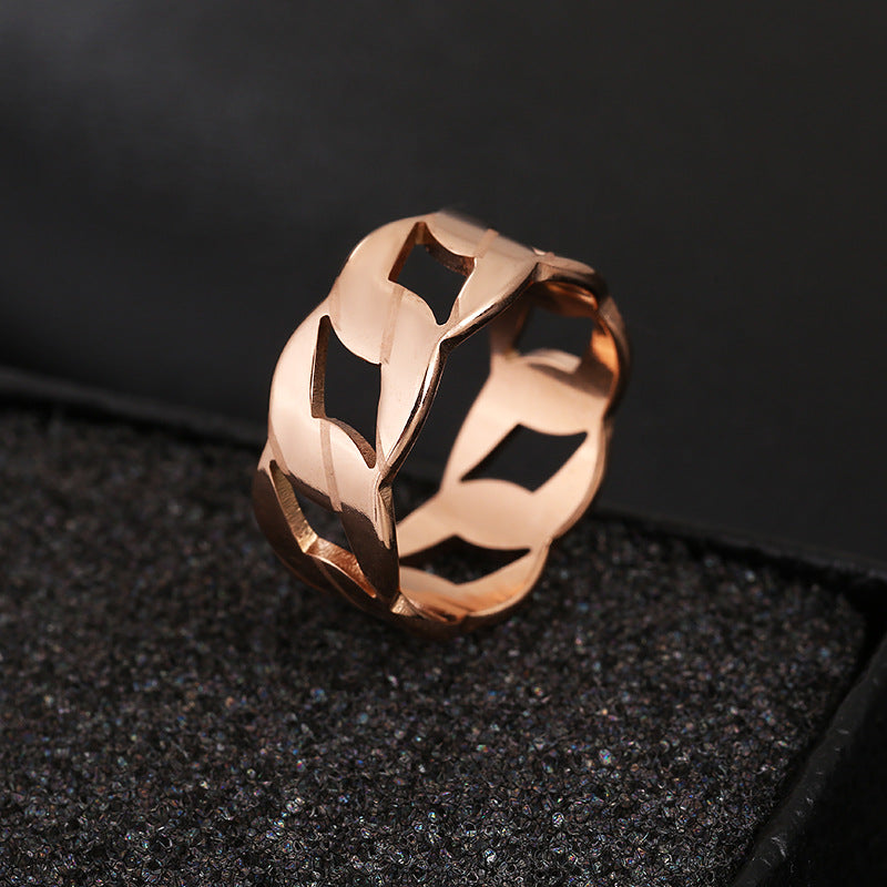 Wholesale Basic Geometric Stainless Steel Rings