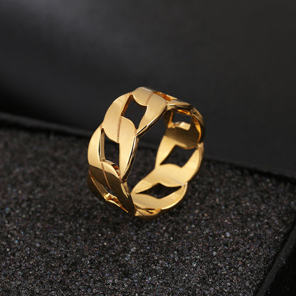 Wholesale Basic Geometric Stainless Steel Rings