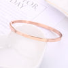 Wholesale Basic Solid Color Stainless Steel Bangle