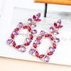 Wholesale Jewelry 1 Pair Modern Style Square Alloy Artificial Gemstones Drop Earrings