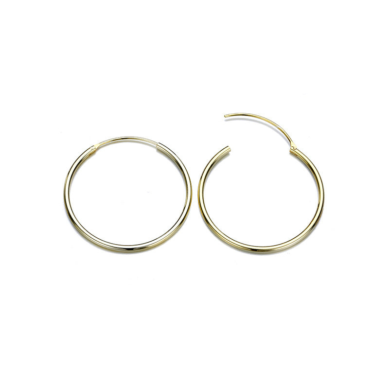 Fashion Stainless Steel Ear Hoop Simple Gold-plated Earrings Ear Accessories For Women Wholesale