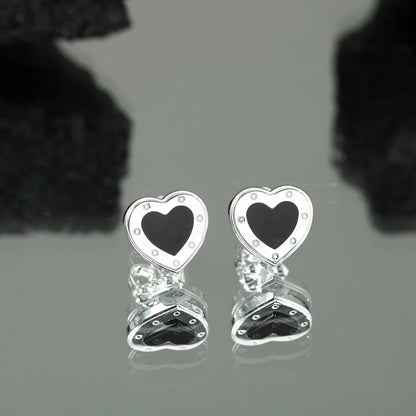 Classic Style Heart Shape Sterling Silver Plating Gold Plated Unisex Bracelets Earrings Necklace