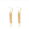 1 Pair Simple Style Tassel Copper Chain Drop Earrings