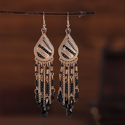 Wholesale Jewelry 1 Pair Ethnic Style Water Droplets Alloy Drop Earrings