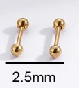 1 Pair Ear Cartilage Rings & Studs Simple Style Geometric 316 Stainless Steel  Plating