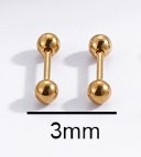 1 Pair Ear Cartilage Rings & Studs Simple Style Geometric 316 Stainless Steel  Plating