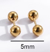 1 Pair Ear Cartilage Rings & Studs Simple Style Geometric 316 Stainless Steel  Plating