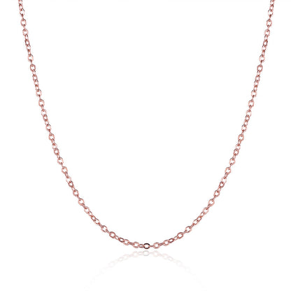 Simple Style Solid Color Stainless Steel Plating Necklace