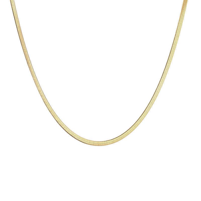 Simple Style Solid Color Stainless Steel Plating Necklace