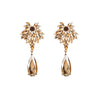 Baroque Style Water Droplets Alloy Plating Inlay Rhinestones Glass Gold Plated Women's Drop Earrings