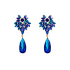 Baroque Style Water Droplets Alloy Plating Inlay Rhinestones Glass Gold Plated Women's Drop Earrings