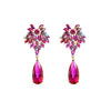 Baroque Style Water Droplets Alloy Plating Inlay Rhinestones Glass Gold Plated Women's Drop Earrings