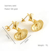 1 Pair Original Design Bow Knot Stainless Steel Plating 18k Gold Plated Ear Studs