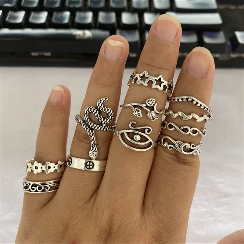 Vintage Style Vacation Animal Cross Plant Alloy Criss Cross Plating Inlay Artificial Gemstones Artificial Diamond Rose Gold Plated Gold Plated Silver Plated Women's Open Ring Rings