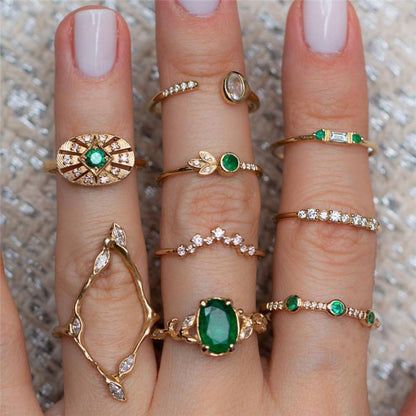 Vintage Style Punk Animal Plant Crown Alloy Plating Hollow Out Inlay Artificial Gemstones Artificial Diamond Opal Gold Plated Silver Plated Women's Open Ring Rings