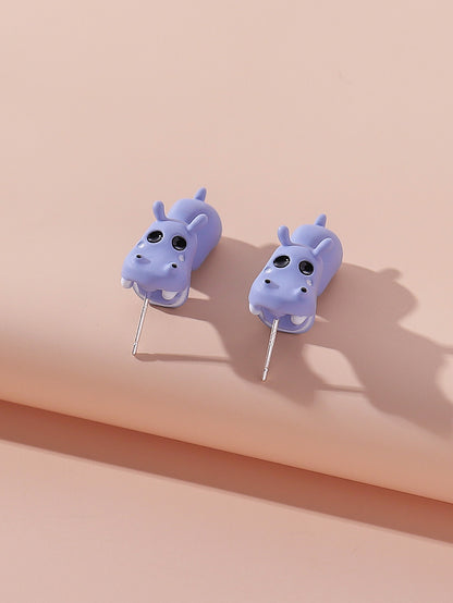 Cute Animal Alloy Women's Ear Studs