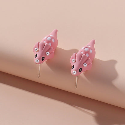 Cute Animal Alloy Women's Ear Studs