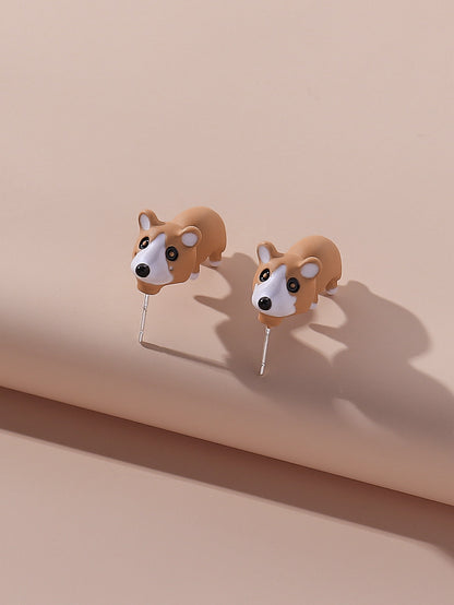 Cute Animal Alloy Women's Ear Studs