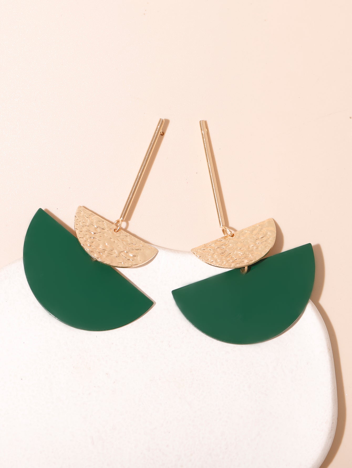 Retro Semicircle Alloy Women's Drop Earrings