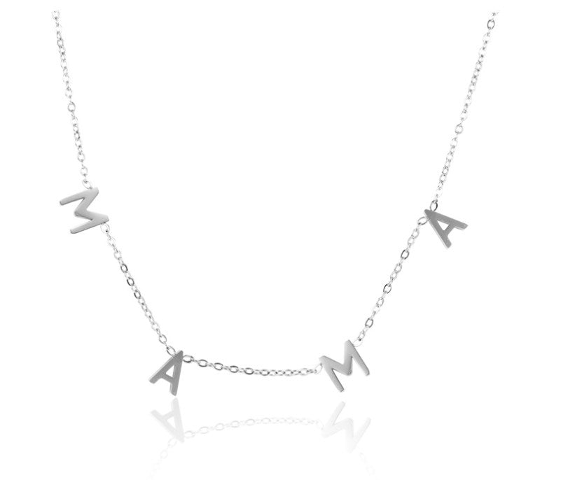 Fashion Letter Stainless Steel Plating Necklace