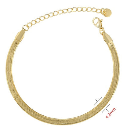 Elegant Geometric Stainless Steel Plating 18k Gold Plated Bracelets