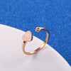 Simple Style Heart Shape Stainless Steel Inlay Rhinestones Rings