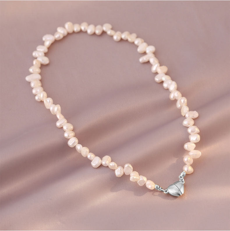 Modern Style Irregular Artificial Pearl Copper Plating Bracelets Necklace