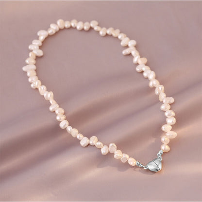 Modern Style Irregular Artificial Pearl Copper Plating Bracelets Necklace
