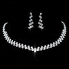 Simple Style Solid Color Rhinestone Inlay Zircon Jewelry Set