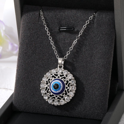 Wholesale Jewelry Simple Style Classic Style Round Alloy Pendant Necklace