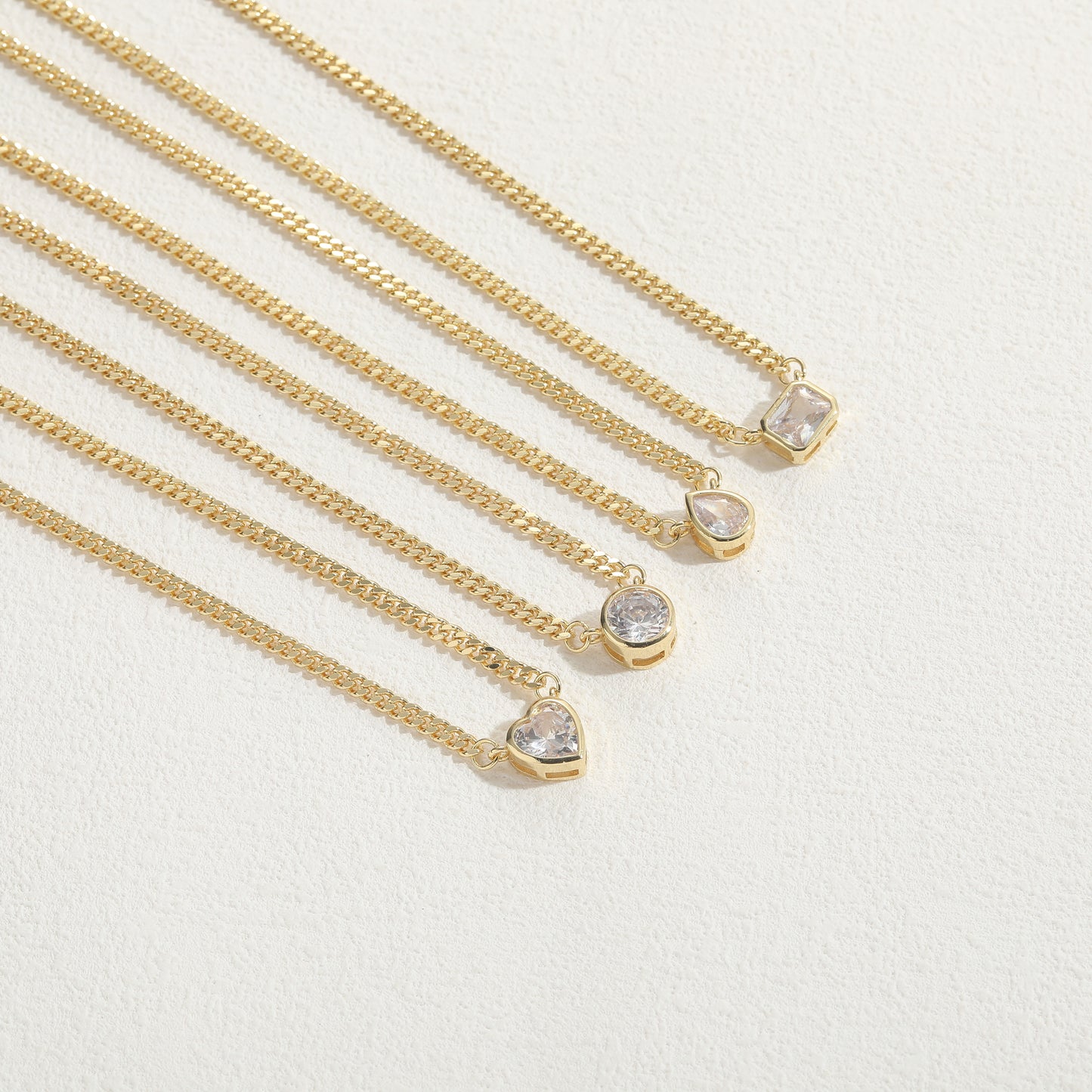 Elegant Artistic Round Water Droplets Heart Shape Copper 14k Gold Plated Zircon Pendant Necklace In Bulk