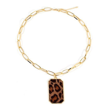 Retro Cool Style Leopard Alloy Women's Pendant Necklace