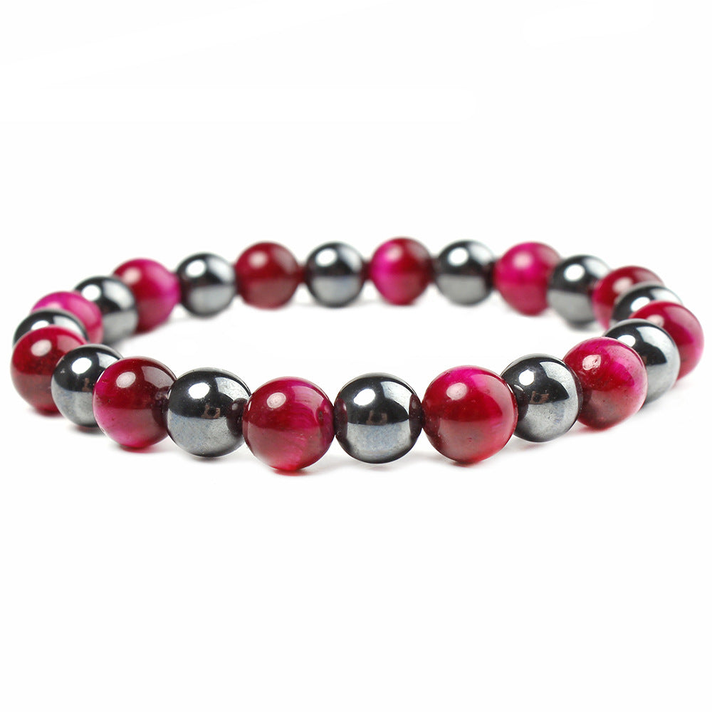 Simple Style Color Block Stone Beaded Unisex Bracelets