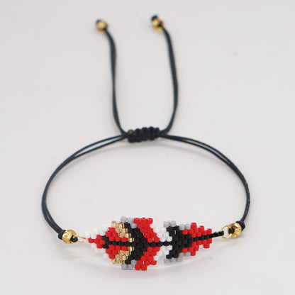 Ethnic Style Sweet Simple Style Heart Shape Glass Wholesale Bracelets