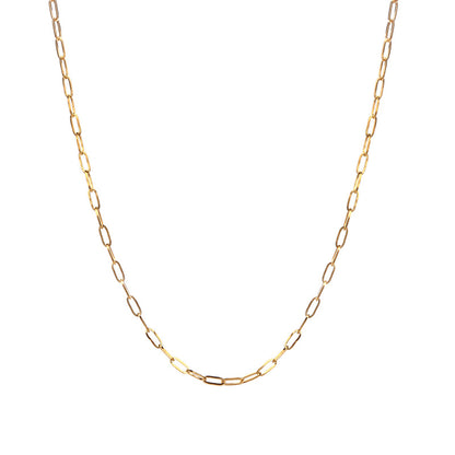 Simple Style Geometric Stainless Steel Plating Chain Necklace