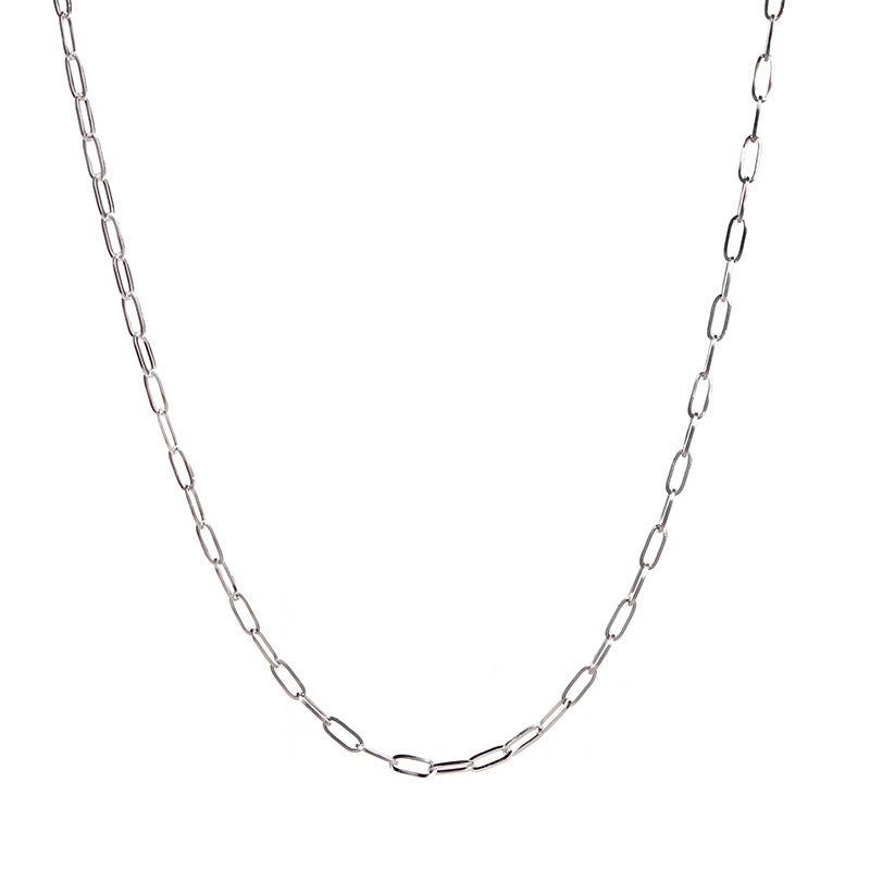 Simple Style Geometric Stainless Steel Plating Chain Necklace