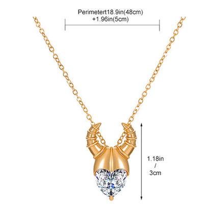 Wholesale Jewelry Hip-hop Rock Punk Geometric Cross Skull Alloy Metal Rhinestones Zircon Gold Plated Silver Plated Pendant Necklace