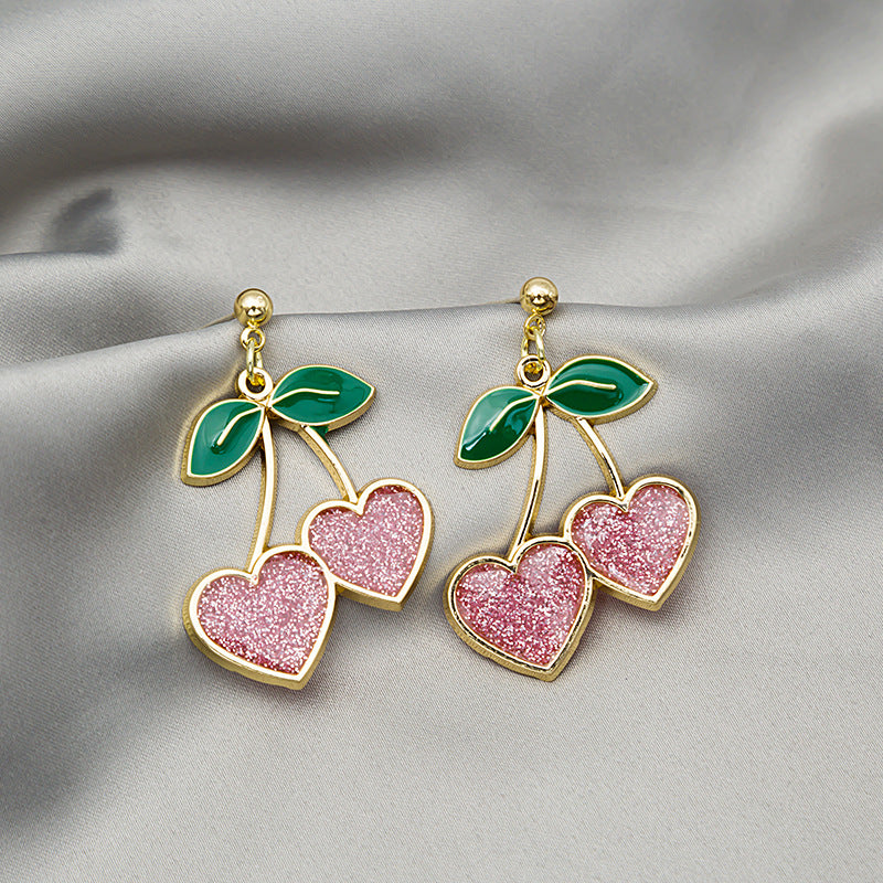 Simple Style Commute Korean Style Fruit Alloy Enamel Women's Drop Earrings