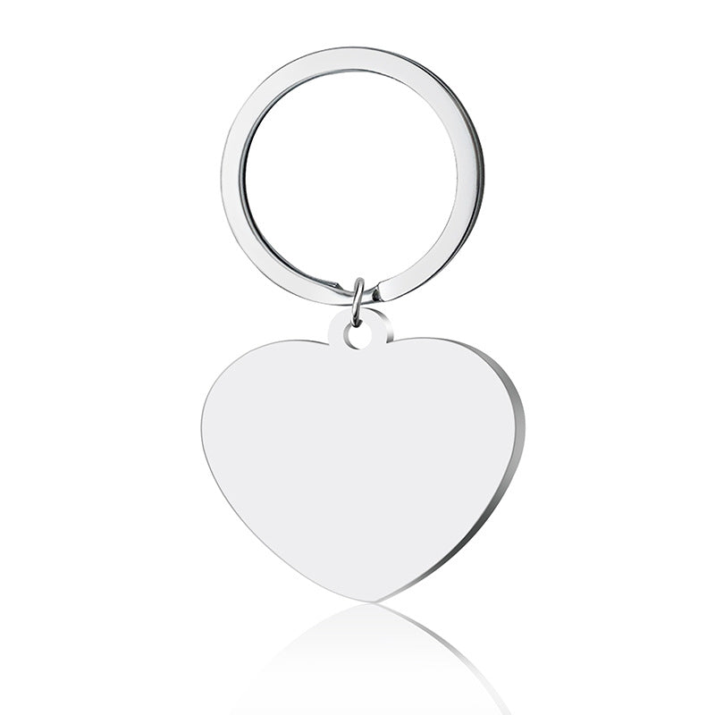 Fashion Letter Heart Shape Stainless Steel Plating Keychain Necklace 1 Piece