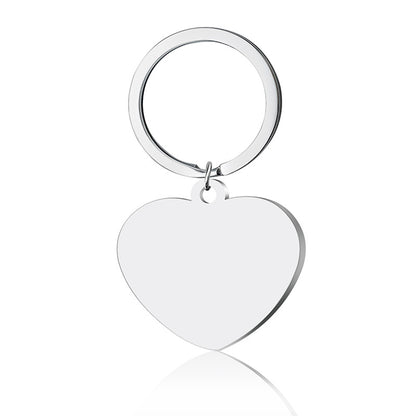 Fashion Letter Heart Shape Stainless Steel Plating Keychain Necklace 1 Piece