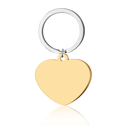 Fashion Letter Heart Shape Stainless Steel Plating Keychain Necklace 1 Piece