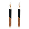 Casual Elegant Color Block Wood Resin Patchwork Women's Ear Hook