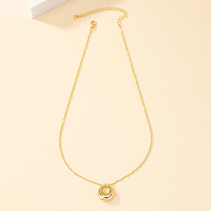 Elegant Geometric Alloy Plating Women's Pendant Necklace