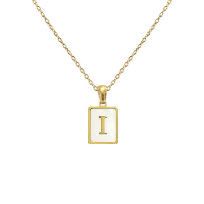 Casual Letter Titanium Steel Metal Pendant Necklace